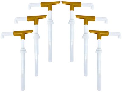 Sauce Pump Dispenser for Ghirardelli Bottles (Pack of 6), Fits 87.3 to 90.4 Ounce Bottles