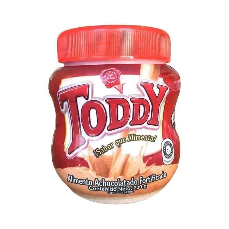 Toddy - Bebida de Chocolate en Polvo Con Vitaminas 100% Cacao Venezolano/Toddy Drink - Chocolate Powder Drink Mix, with Vitamins that Fortifies, 100% Venezuelan Cocoa (Single / 200gr TOTAL)
