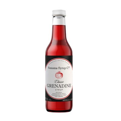 Sonoma Syrup Co Grenadine Syrup 8 Fl Oz for Shirley Temples, Cocktails, and Beverages