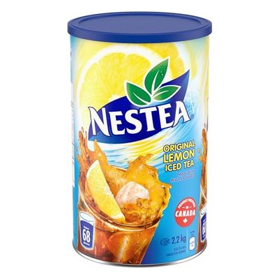 Nestea Original Canadian Lemon Iced Tea Mix Jumbo Can 2.2 Kilogram 122 Servings Imported from Canada