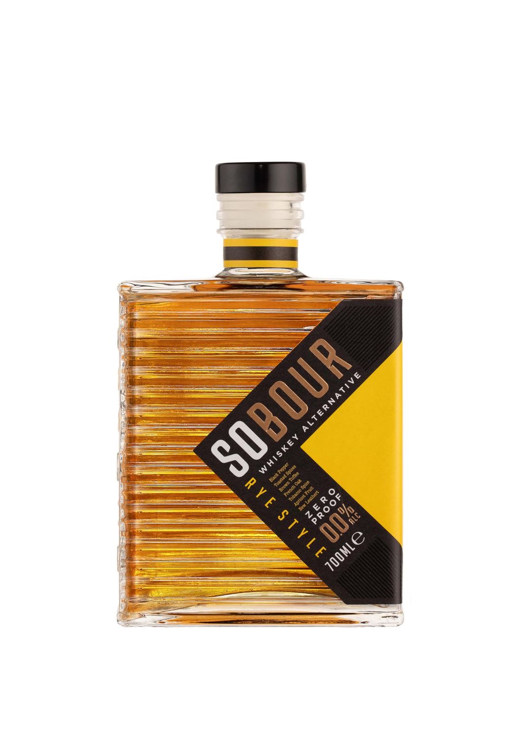 SOBOUR Rye Style Non Alcoholic Whiskey 700ml | Non Alcoholic Drinks - Bourbon Alternative | Premium Non Alcoholic Spirits by Spirits of Virtue | Imported by Think Distributors