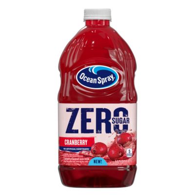 Ocean Spray ZERO Sugar Cranberry Juice Drink, Cranberry Juice Drink Sweetened with Stevia, 64 Fl Oz Bottle