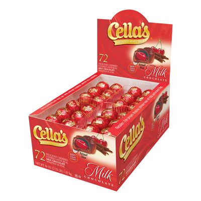 Cella&#39;s Milk Chocolate Covered Cherries, 72-Count Box