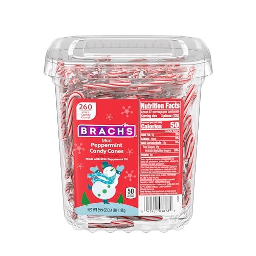 Brach&#39;s Mini Candy Canes Tub, 260 Count