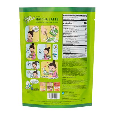 Prince of Peace 3 in 1 Matcha Latte - Instant Beverage - 12 Sachets - Easy to Brew - Authentic Japanese Matcha Powder - Natural Ingredients - Natural Antioxidants - Authentic, Rich Taste