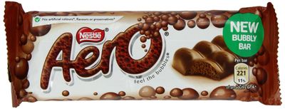 Nestle Aero Milk Chocolate Bar, (27 g) 1.4 Ounce (Pack of 12)