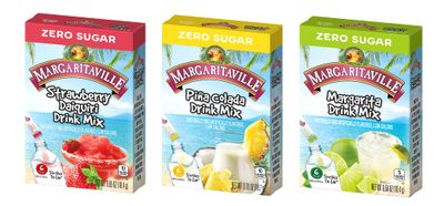 SINGLES TO GO! Drink Mix Variety Pack of 12-3 Margaritaville Flavors, 5 Starburst Flavors and 4 Jolly Flavors - On the go Convenience - Powdered Drink Mix