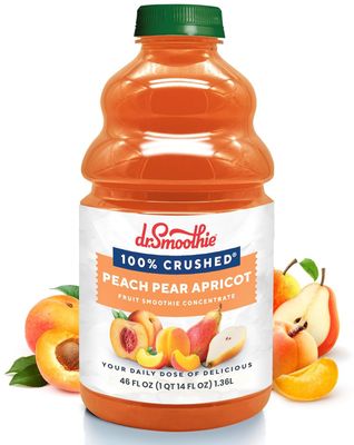 Dr. Smoothie 100% Crushed Peach Pear Apricot, 46 Fl Oz (Pack of 1)