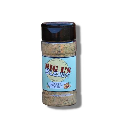 Big L&#39;s Blends Zesty Chicken Rub &amp; BBQ Grill Seasoning Made in Carolinas |Authentic Restaurant Quality Flavor | Savory Blend Also Good On Pork, Veggies, Fish| Made From Premium Herbs &amp; Spices