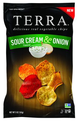 Terra Vegetable Chips, Sour Cream &amp; Onion, 5 oz