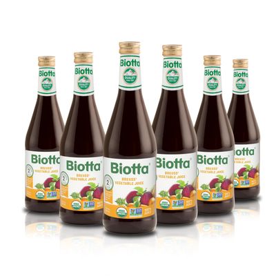 Biotta Organic Breuss Juice - 100% Juice Superfood- Help Improve Overall Wellness - Excellent Source of Potassium (16.9 Fl Oz, Pk of 6) (Breuss Vegetable)