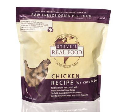 Steve&#39;s Real Food Freeze-Dried Raw Nuggets 1.25# (Chicken)