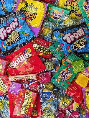 Pinata Assorted Candy Variety Pack - 2 lb - Individually Wrapped Candy - Sour, Bubble Gum, Fruity, Chewy - Bulk Party Bag Candy