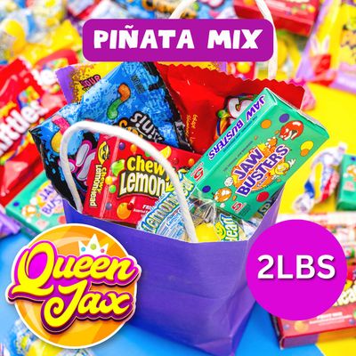 Pinata Assorted Candy Variety Pack - 2 lb - Individually Wrapped Candy - Sour, Bubble Gum, Fruity, Chewy - Bulk Party Bag Candy