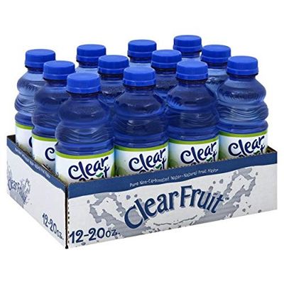 12 Pack Clear Fruit Water 20 Ounce Bottles Non Carbonated Water Beverage (Green Apple)