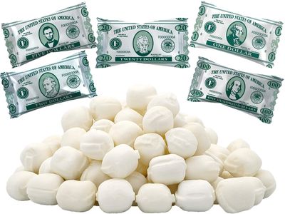 The Dreidel Company Money Buttermints, Mint Candies, After Dinner Mints, Butter Mint Candy, Fat-Free, Individually Wrapped (55 Pieces)