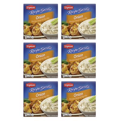 Recipe Secrets Lipton Recipe Soup and Dip Mix For a Delicious Meal Onion Great With Your Favorite Recipes, Dip or Soup Mix 2 oz (Pack of 6)