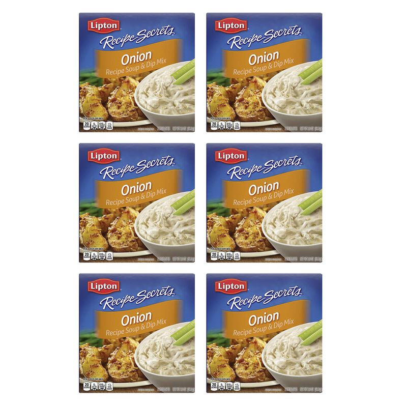 Recipe Secrets Lipton Recipe Soup and Dip Mix For a Delicious Meal Onion Great With Your Favorite Recipes, Dip or Soup Mix 2 oz (Pack of 6)