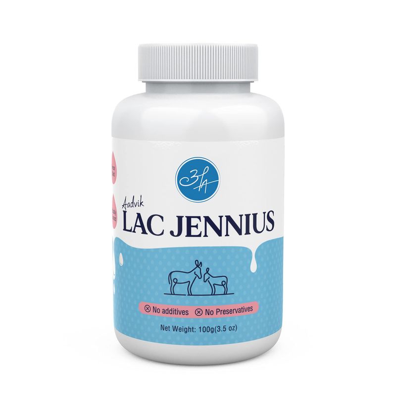 Aadvik Lac Jennius | Donkey Milk Powder | Freeze Dried | 100gm | 3.5 Oz