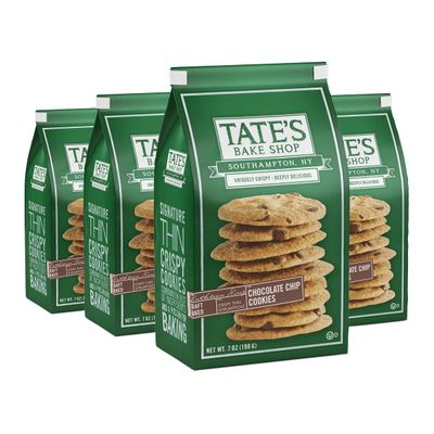 Tate&#39;s Bake Shop Chocolate Chip Cookies, 4 - 7 oz Bags