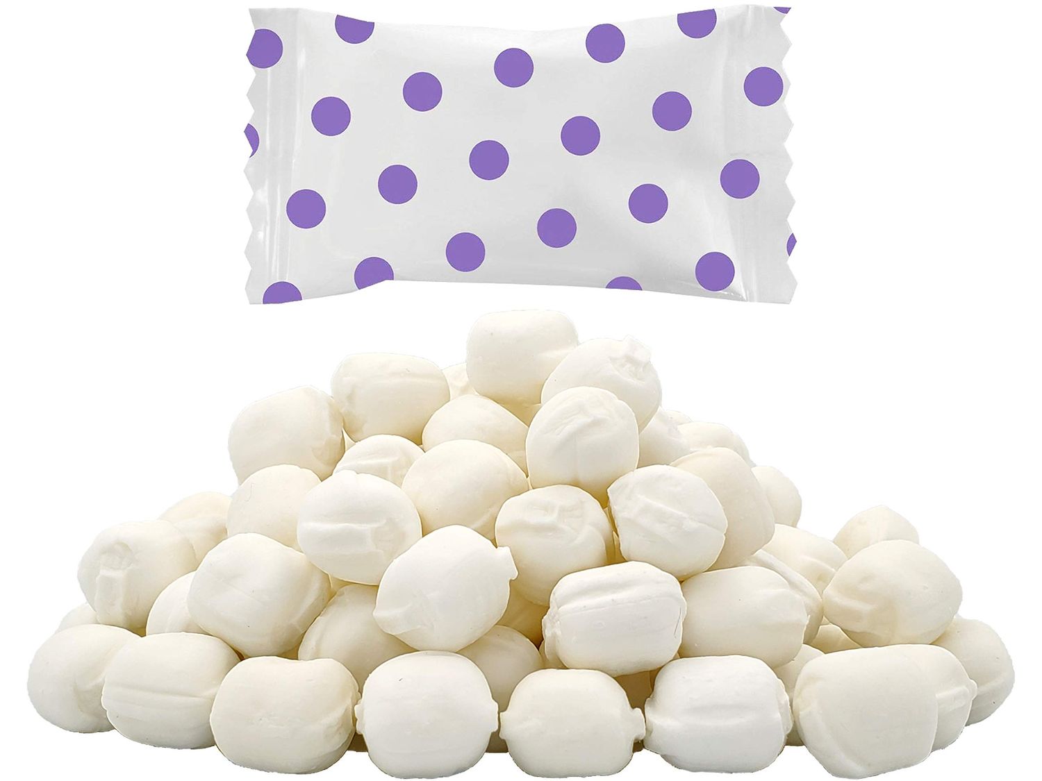 Fruidles Big Dots Buttermints, Mint Candies, After Dinner Mints, Butter Mint Candy, Fat-Free, Kosher Certified, Individually Wrapped (Purple, 110 Pieces)
