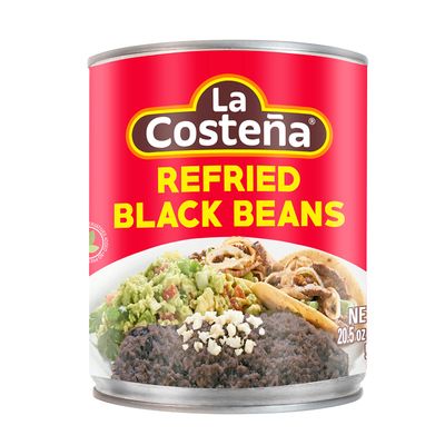 La Costea Refried Black Beans 20.5 oz (6-Pack)