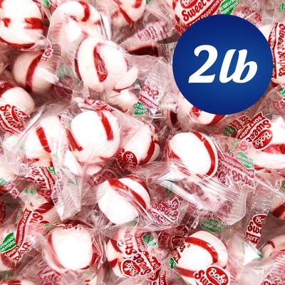 Soft Peppermint Balls, 2lb Soft Mints Bulk Individually Wrapped, Soft Peppermint Candy for Refreshing Flavor Perfect Soft Peppermint Puffs for Parties and Events