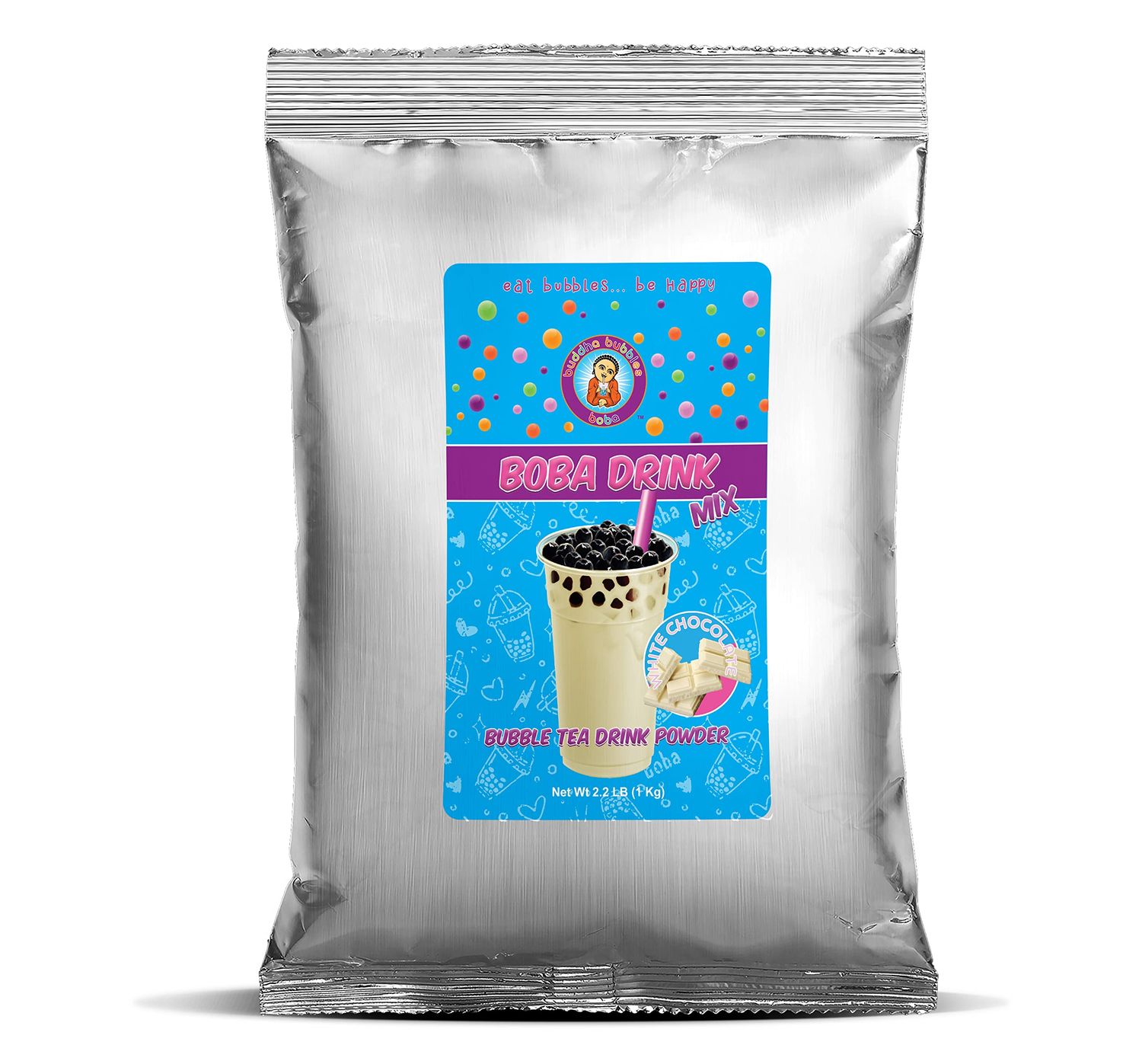 WHITE CHOCOLATE FRAP Drink Mix Powder by Buddha Bubbles Boba (1 Kilo / 2.2 Pounds)