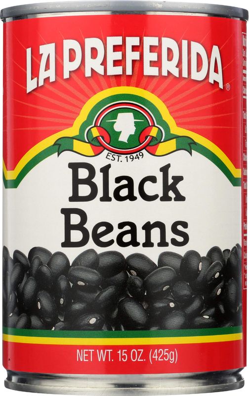La Preferida Beans, Black, 15 Ounce