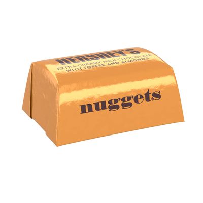 HERSHEY'S Nuggests Extra Creamy Milk Chocolate Candy, Bag toffee, Toffee and Almonds, 60 Ounce