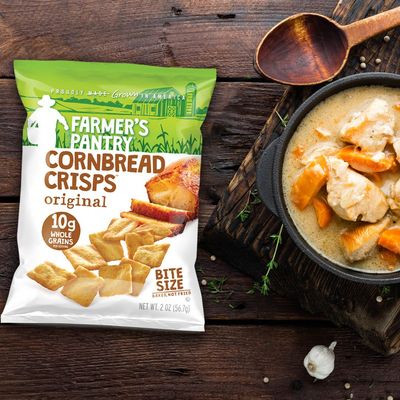 Farmer's Pantry Bulk Pack Original Cornbread Crisps, Original, 2 Ounce (Pack of 24)