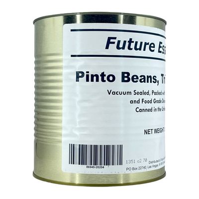1 Can of Future Essentials Pinto Beans, Dried, # 10 Can, 5 lbs Net Weight