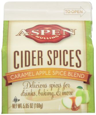 Aspen Mulling Cider Spice 3 Pack - Original Spice Blend - Qty of 3, 5.65 oz. Cartons (Caramel Apple)