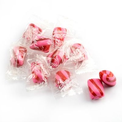 Atkinsons Cinnamon Cylinder Shaped Mint Candy Twists Red and Pink Candy - 2 Pounds