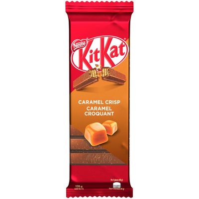 NESTLE Kitkat Caramel Crisp Wafer Bar, 120g/4.2 oz., {Imported from Canada}