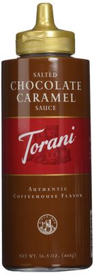 Torani Salted Chocolate Caramel Sauce, 16.5 Ounce (Pack of 6)