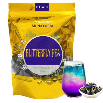 Butterfly Pea Flower Tea, Pure Natural Butterfly Pea Tea,50g(1.76 Oz.) Premium Dried Butterfly Pea Flower, No Flavoring &amp; No Additives &amp; Caffeine Free.