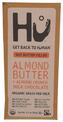 HU KITCHEN Organic Almond Butter Crunch Milk Chocolate Bar, 2.1 OZ