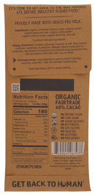 HU KITCHEN Organic Almond Butter Crunch Milk Chocolate Bar, 2.1 OZ