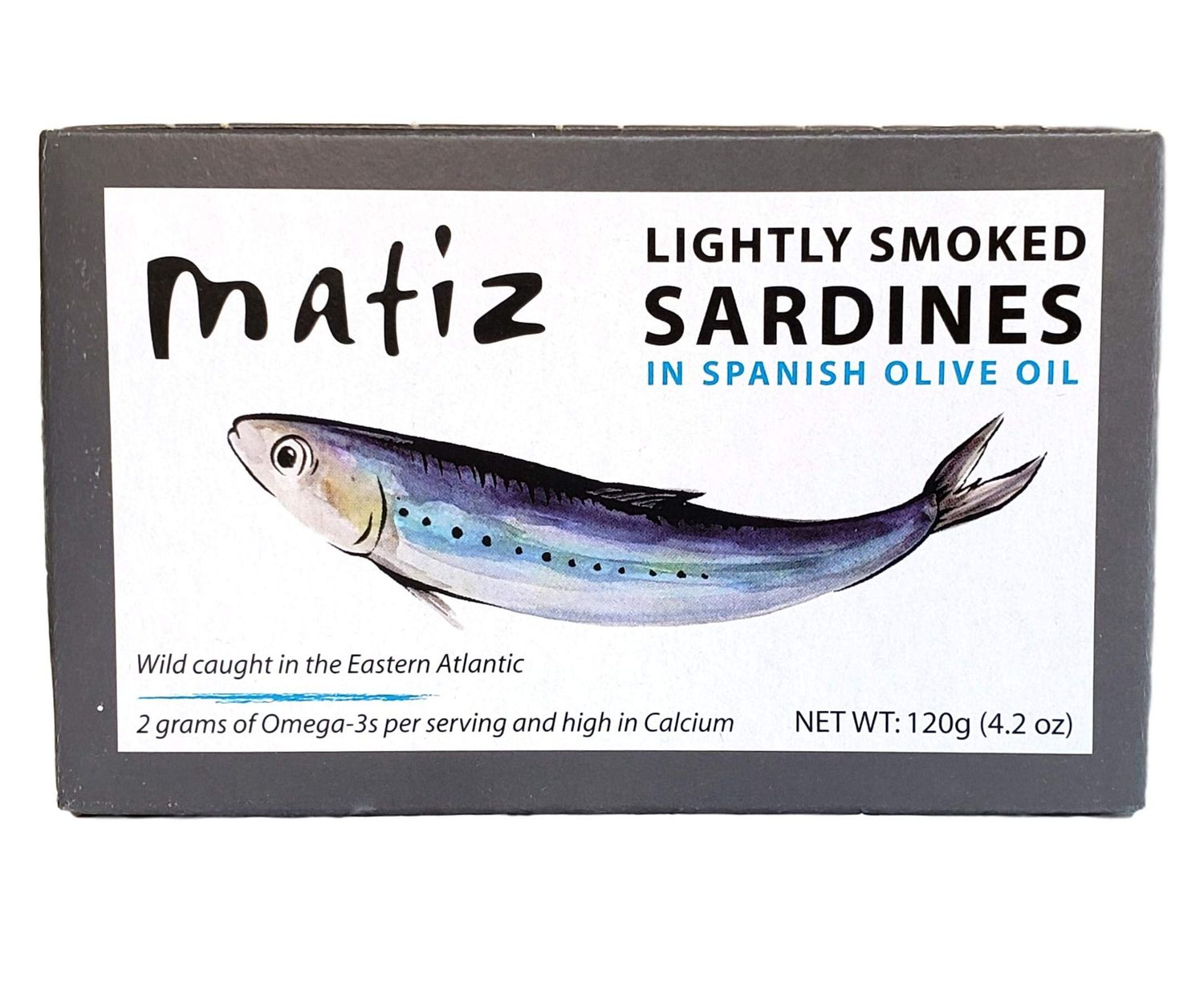 Matiz Sardines Lightly Smoked 4.2 oz Imported From Spain (12 pack)