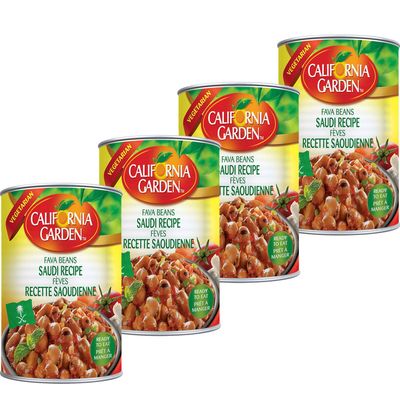 California Garden Fava Beans Saudi Recipe 450g (4 cans)