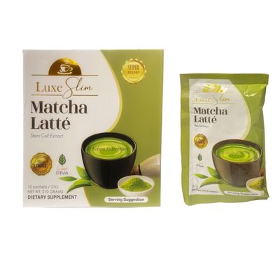 Luxe Slim Matcha Latt with Stem Cell Extract, 21g x 10 Sachets