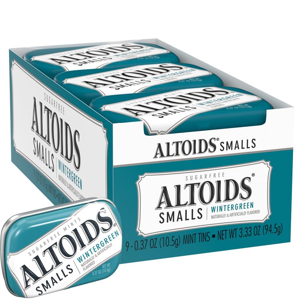 Altoids Smalls Wintergreen Mints, 0.37 Ounce Each (9 Pack, 3.3 Ounce Total)