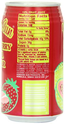Hawaiian Sun Nectar, Strawberry-Guava, 11.5-Ounce (Pack of 24)