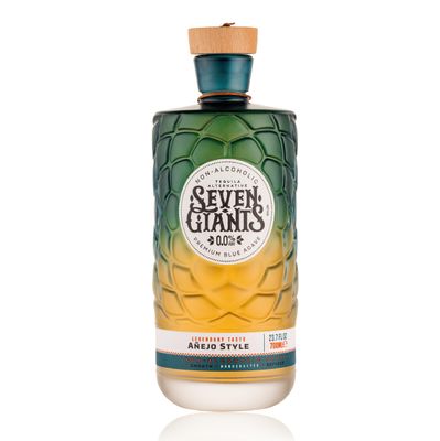 Seven Giants Aejo Style Tequila Alternative | Non Alcoholic Spirits | Premium Non Alcoholic Drinks by Spirits of Virtue | Imported by Think Distributors (700ml)