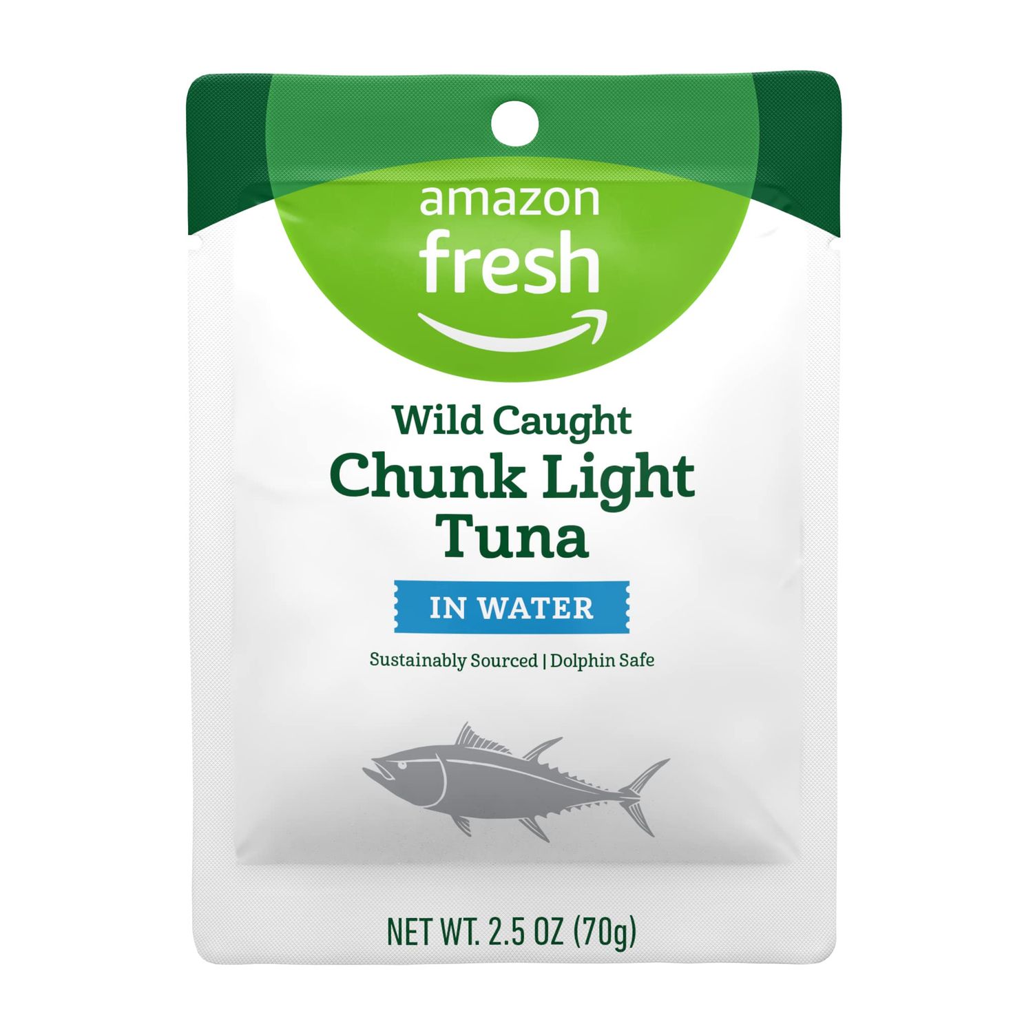 Amazon Fresh, Chunk Light Tuna Pouch, 2.5 Oz