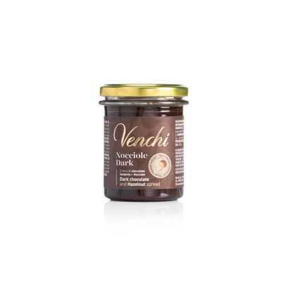Venchi - Dark Chocolate and Piedmont Hazelnut Spread, 7.05 oz - Gluten Free - Vegan