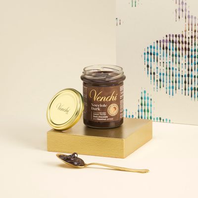 Venchi - Dark Chocolate and Piedmont Hazelnut Spread, 7.05 oz - Gluten Free - Vegan