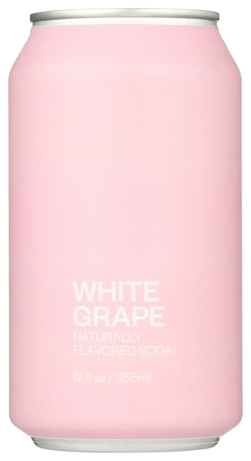 United Sodas Of America, White Grape Naturally Flavored Soda, 12 Fl Oz (Pack of 12)