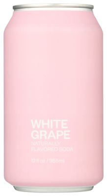 United Sodas Of America, White Grape Naturally Flavored Soda, 12 Fl Oz (Pack of 12)
